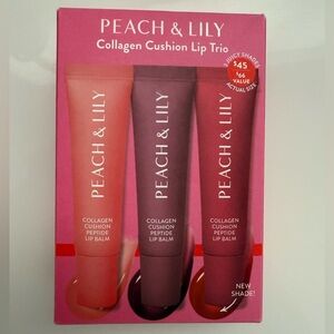 NIB Peach & Lily Collagen Cushion Lip Trio